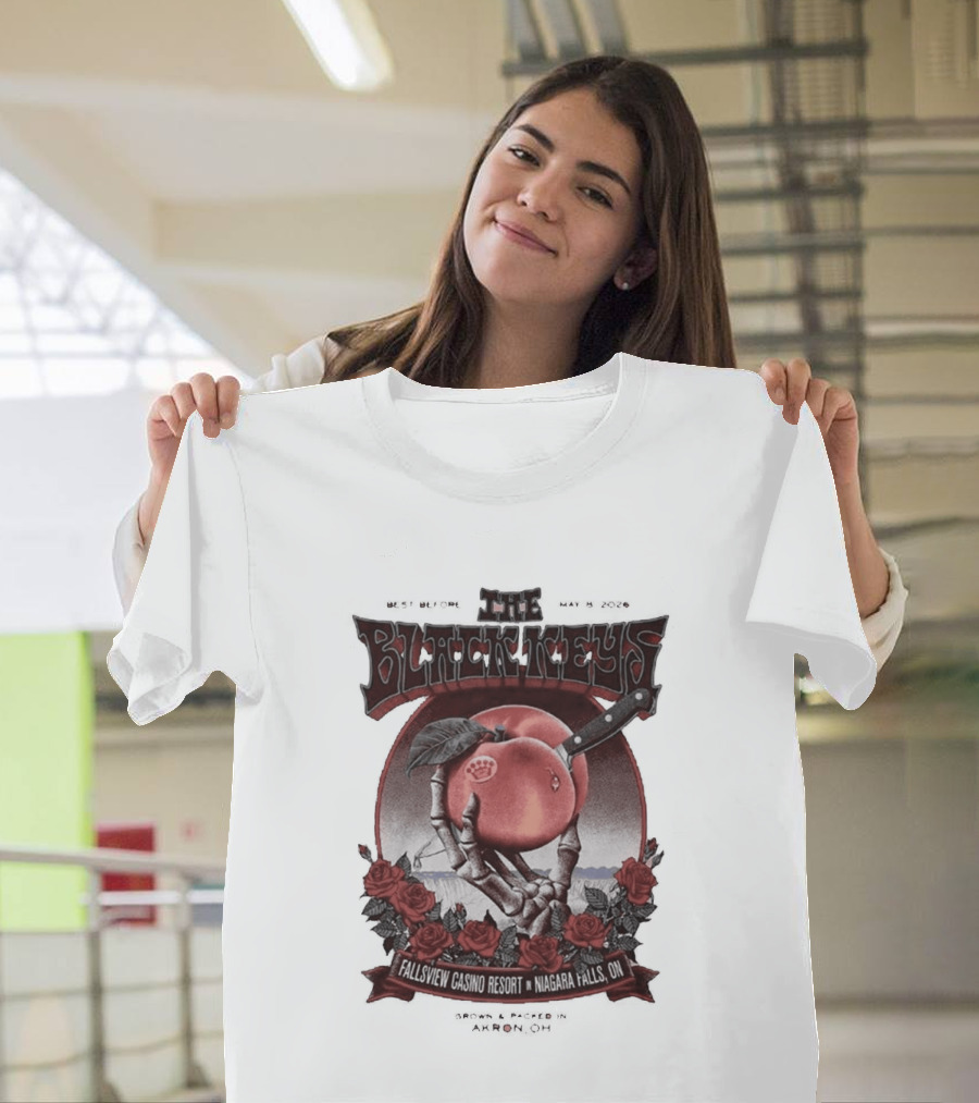 The Black Keys Niagara Falls 2026 May 8 Fallsview Casino Resort Ontario Event T-Shirt
