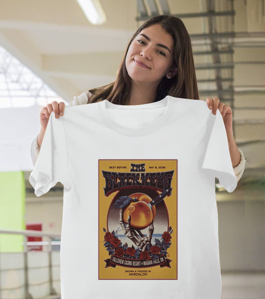 The Black Keys Fallsview Casino Resort Niagara Falls ON May 8 2026 Akron OH T-Shirt