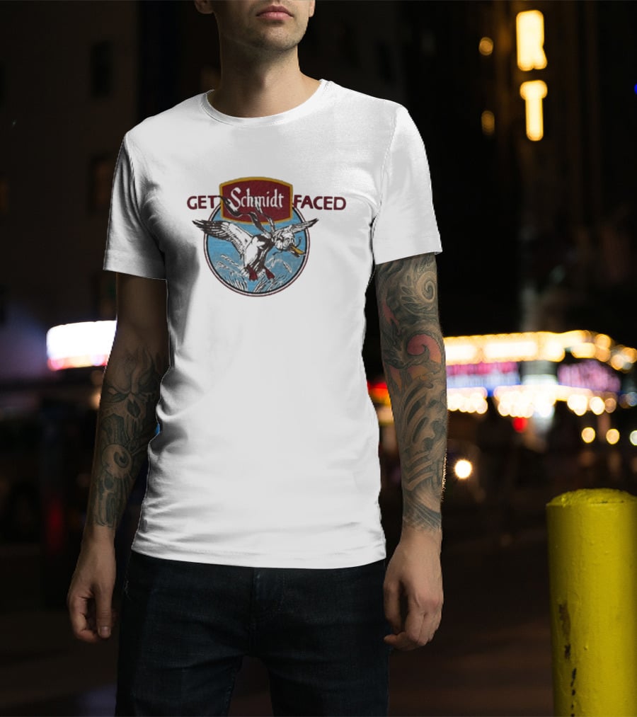 Schmidt Beer Get Schmidt Faced Goose T-Shirt
