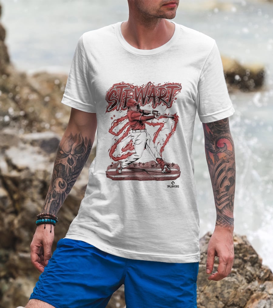 STEWART Powerful Baseball Swing T-Shirt