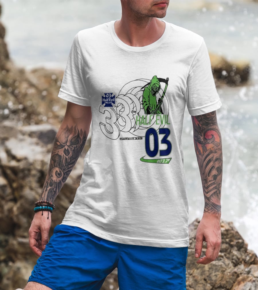 Halfevilco 333 Male Evil 03 Grim Reaper T-Shirt