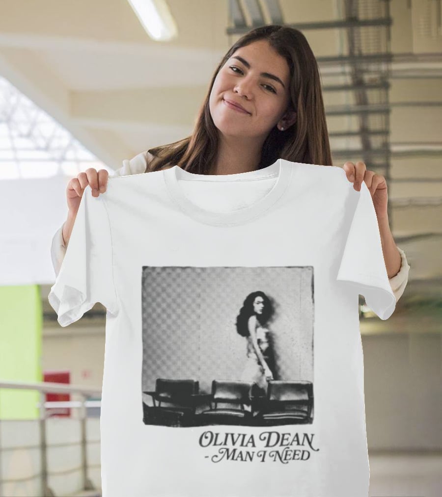 Man I Need Olivia Dean Iconic Black And White Image T-Shirt