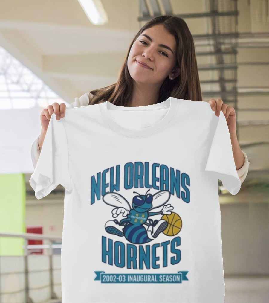 New Orleans Hornets Inaugural Season Basketball T-Shirt