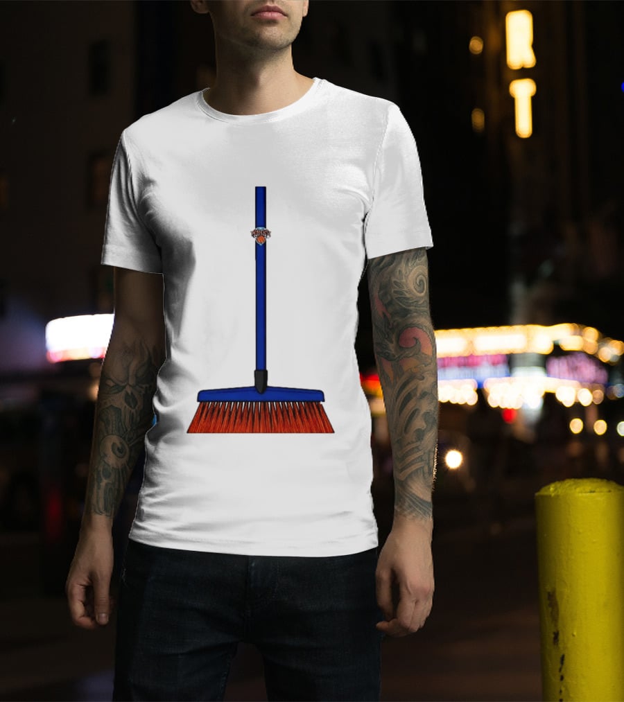 New York Knicks The Sweep 2026 Broom Basketball Fan Gear T-Shirt