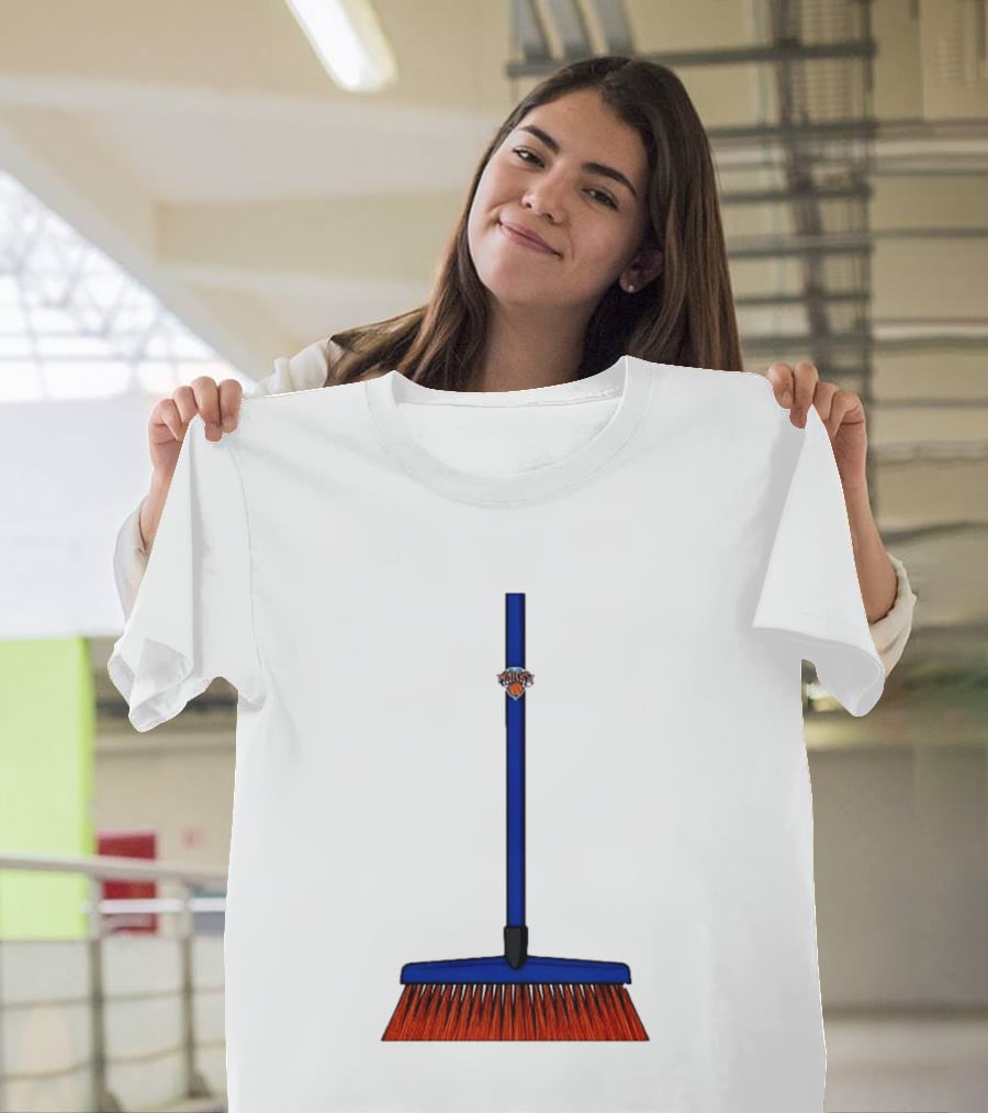New York Knicks The Sweep 2026 Broom Basketball Fan Gear T-Shirt