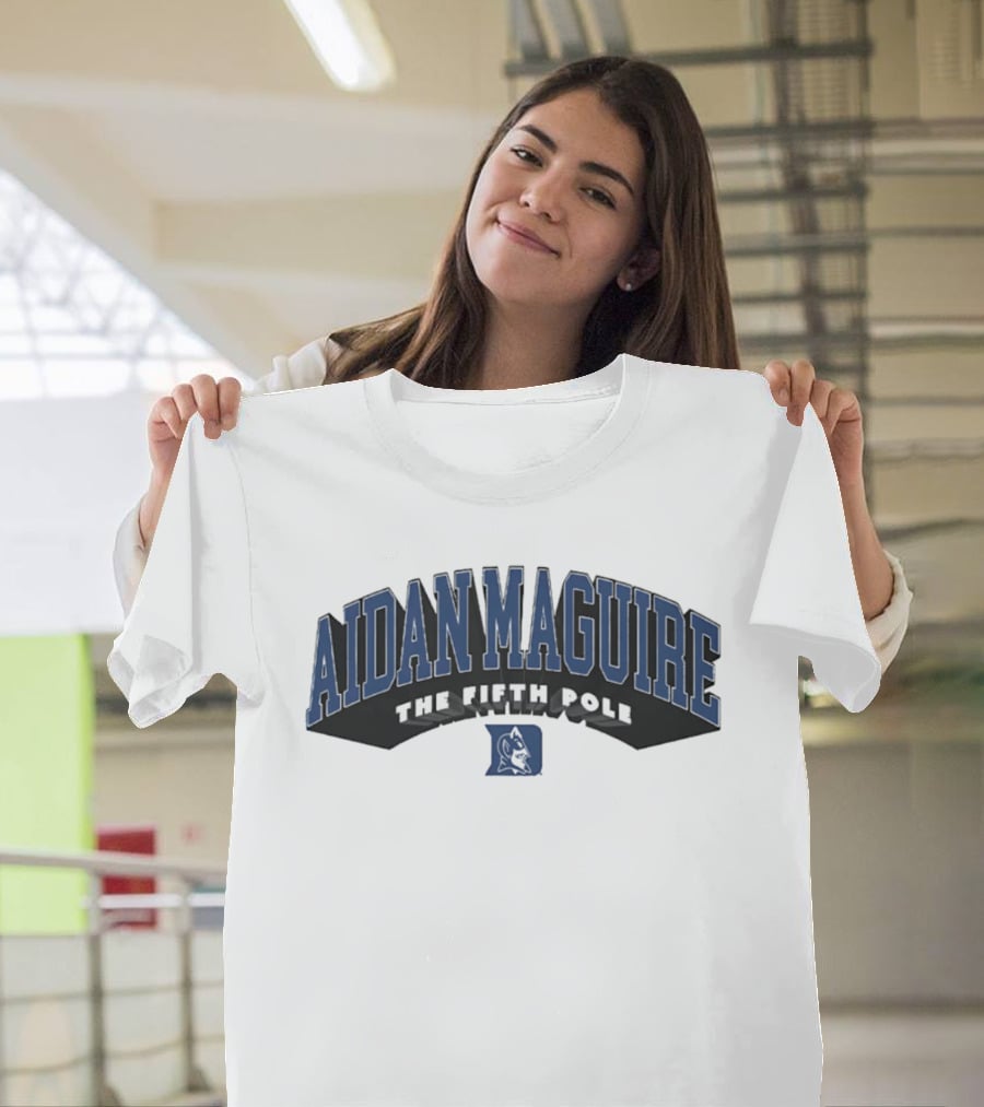 Aidan Maguire Duke Lacrosse The Fifth Pole Blue Devil T-Shirt