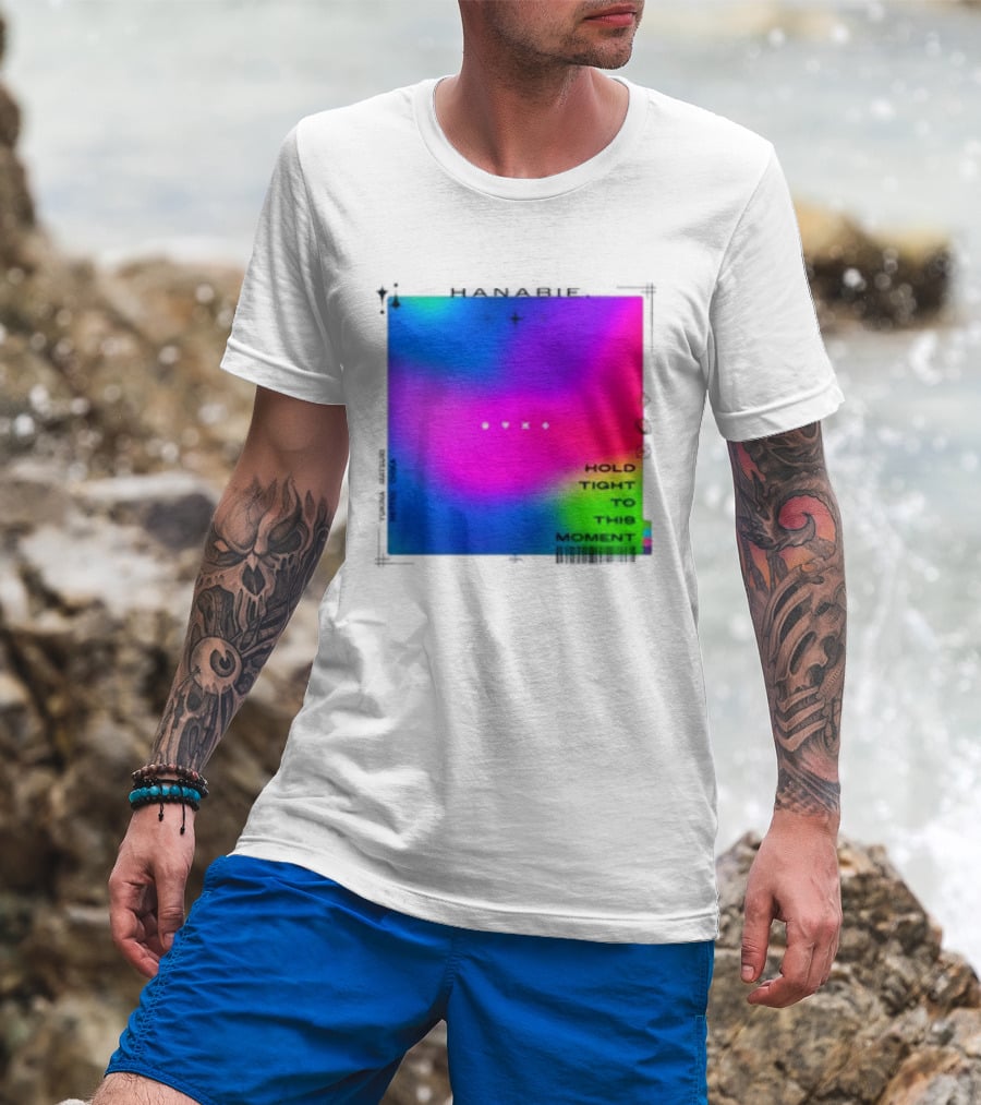 Hanabie Hold Tight To This Moment Vivid Neon Aesthetic T-Shirt