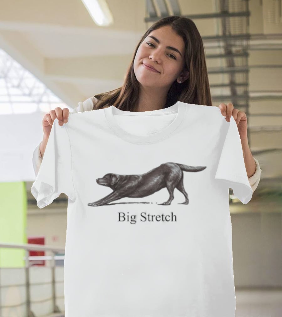 Big Stretch Labrador Retriever Stretching Pose T-Shirt
