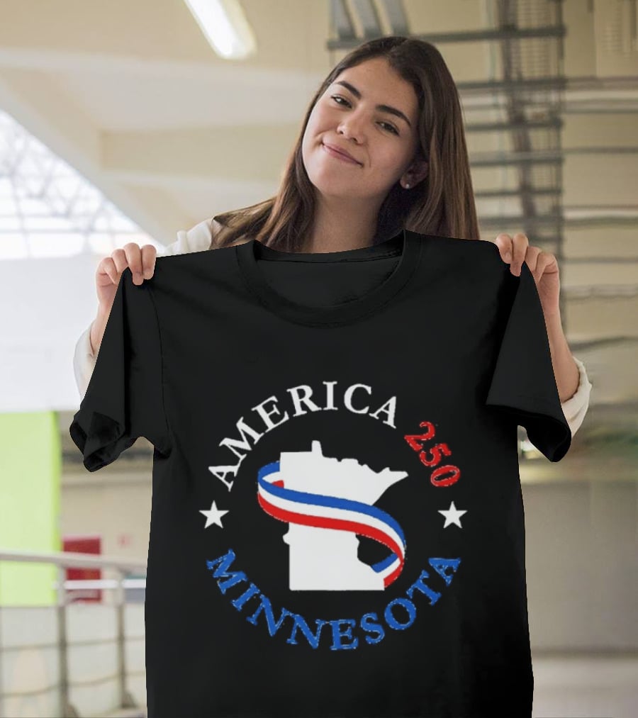 America 250 Minnesota State Celebration Patriot Stars T-Shirt