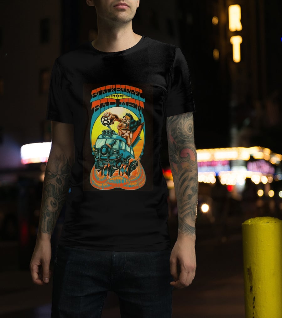 Black Barrel And The Bad Men Hope AK 5 16 2026 Psychedelic Van Race T-Shirt