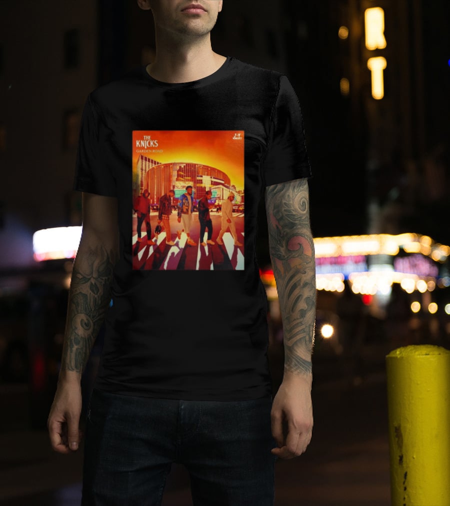 The Knicks Garden Road New York Knicks Madison Square Garden Abbey Road T-Shirt