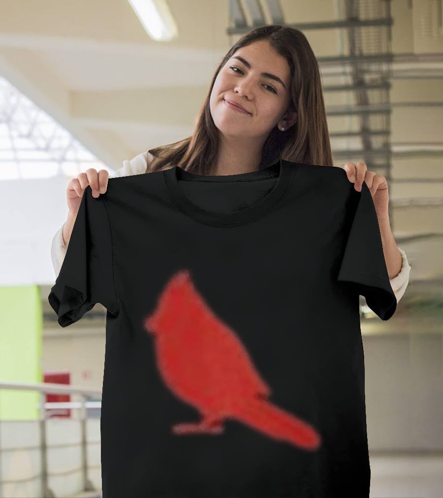 The Slumerican Cardinal Red Bird Stylized T-Shirt
