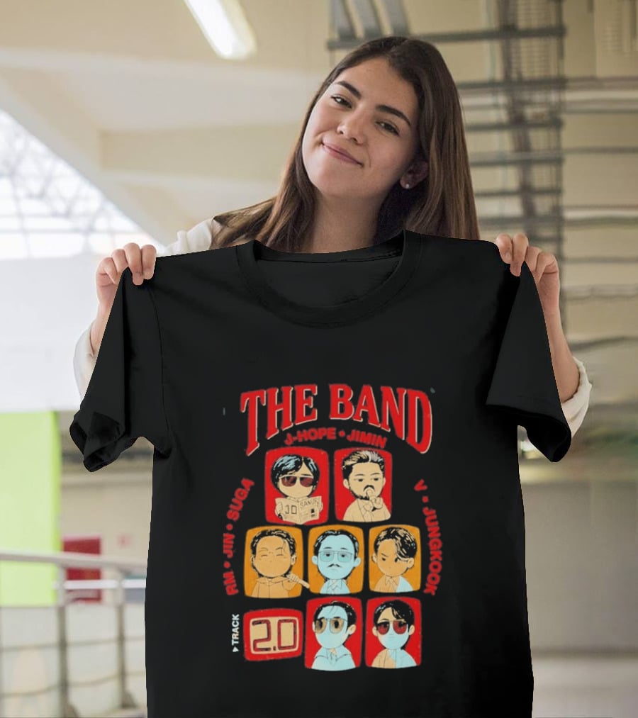 The Band RM Jin Suga J Hope Jimin V Jungkook 20 Arirang BTS World Tour 2.0 T-Shirt