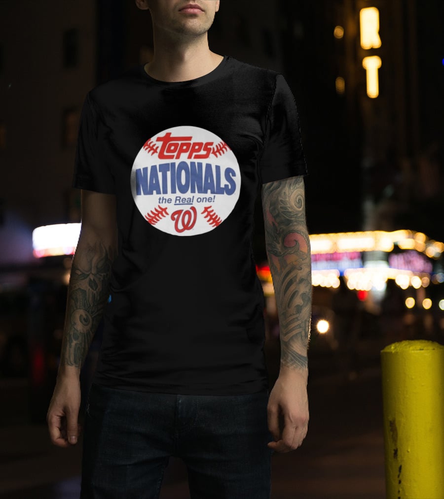 Topps Nationals The Real One MLB W Baseball T-Shirt