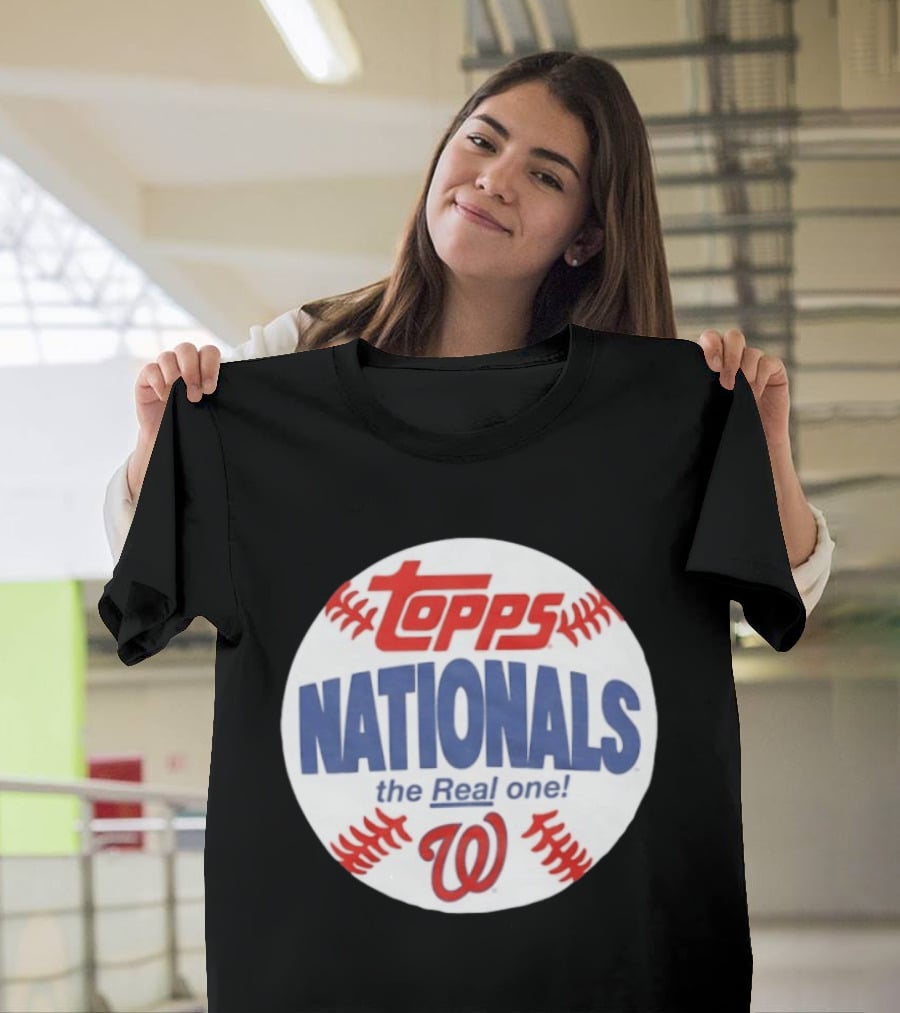 Topps Nationals The Real One MLB W Baseball T-Shirt