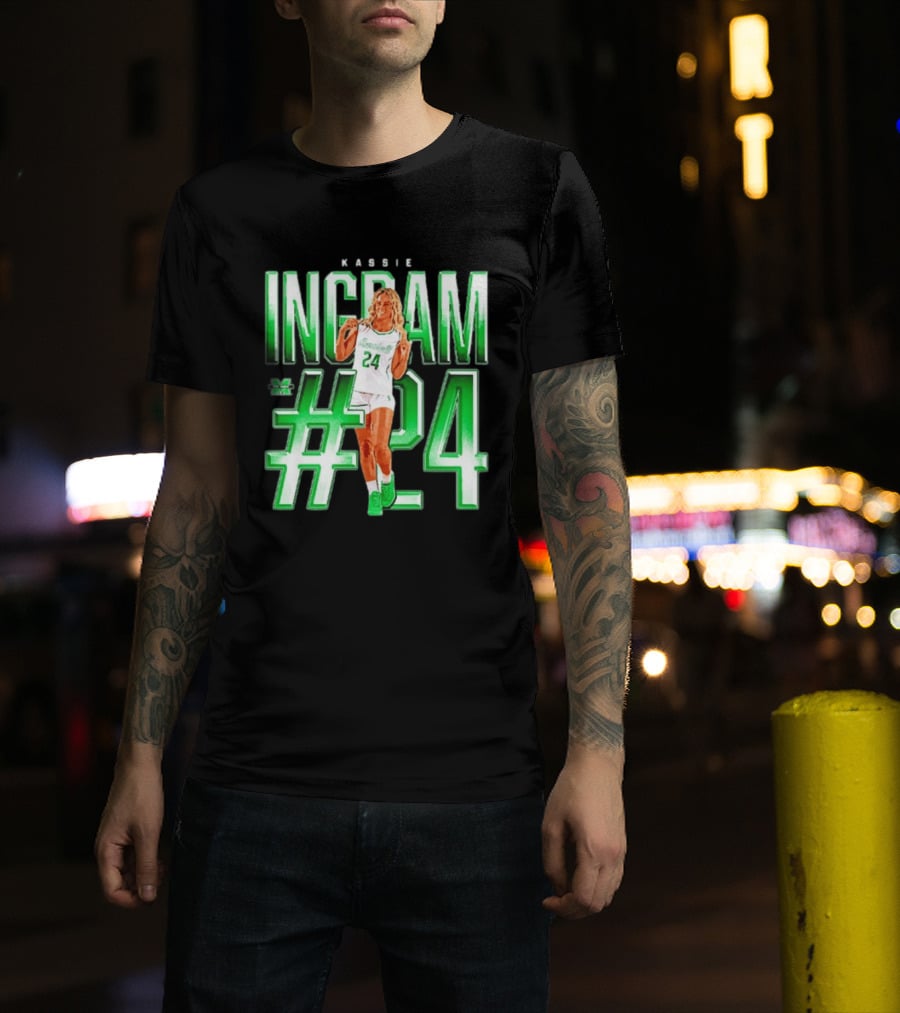 Kassie Ingram Marshall #24 Thundering Herd Team T-Shirt