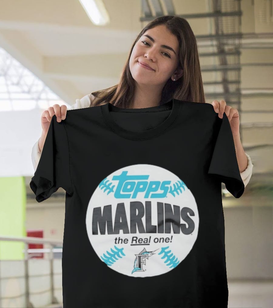 Topps Marlins The Real One MLB Miami T-Shirt