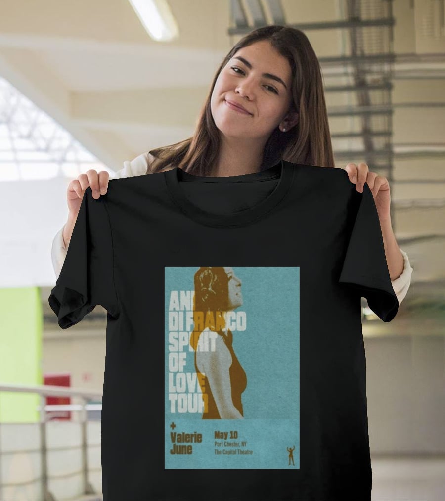 Ani DiFranco Spirit Of Love Tour May 10 Port Chester NY The Capitol Theatre Valerie June T-Shirt