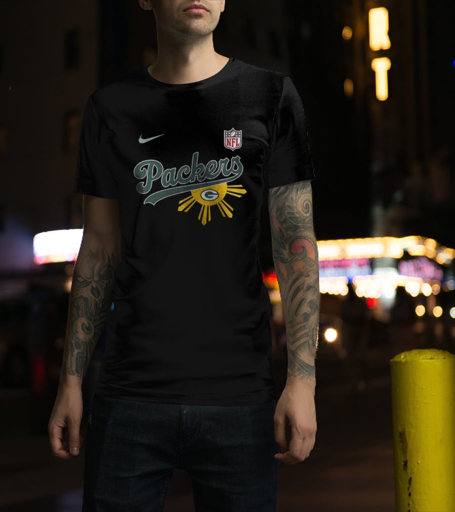Nike NFL Green Bay Packers Filipino Sun Heritage T-Shirt