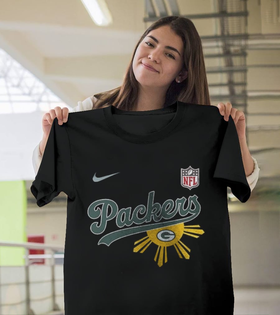Nike NFL Green Bay Packers Filipino Sun Heritage T-Shirt