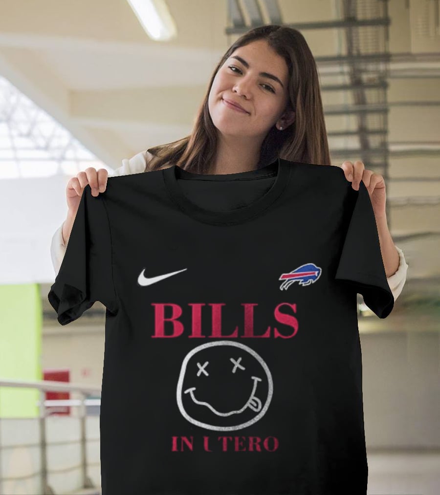 NIKE Buffalo Bills Nirvana In Utero T-Shirt