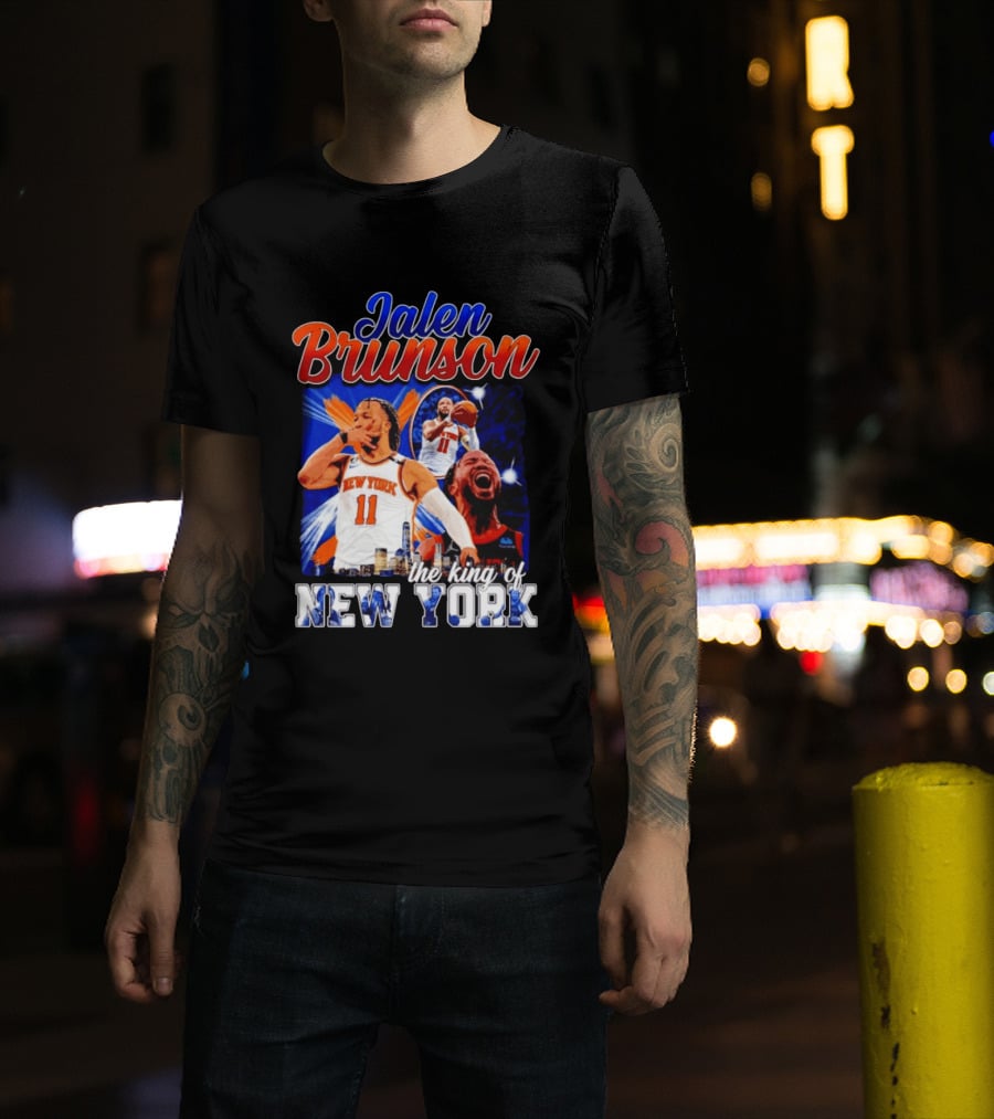 Jalen Brunson The King Of New York New York Knicks Basketball T-Shirt