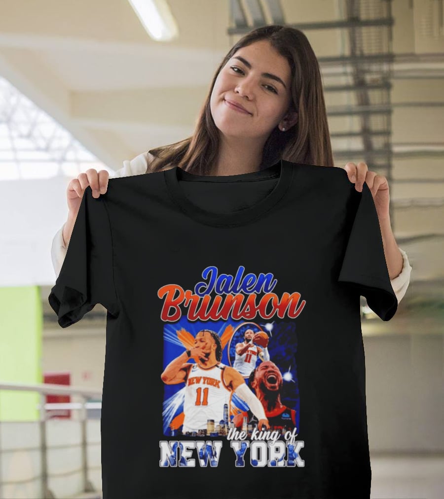 Jalen Brunson The King Of New York New York Knicks Basketball T-Shirt