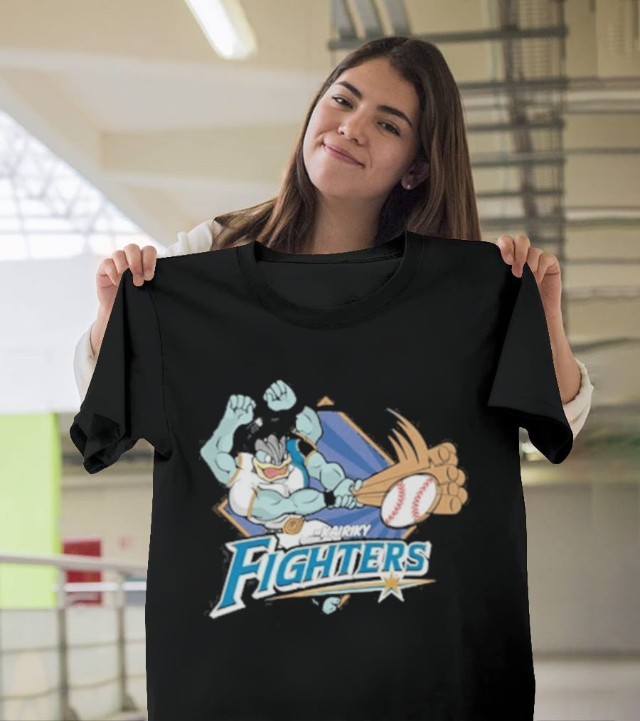 Hokkaido Nippon Ham Fighters Machamp Baseball T-Shirt
