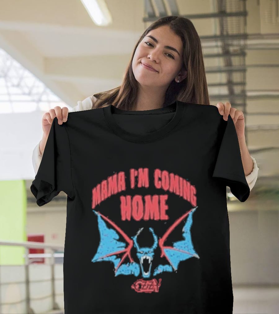 Mama I'm Coming Home Bat Ozzy Onesie T-Shirt