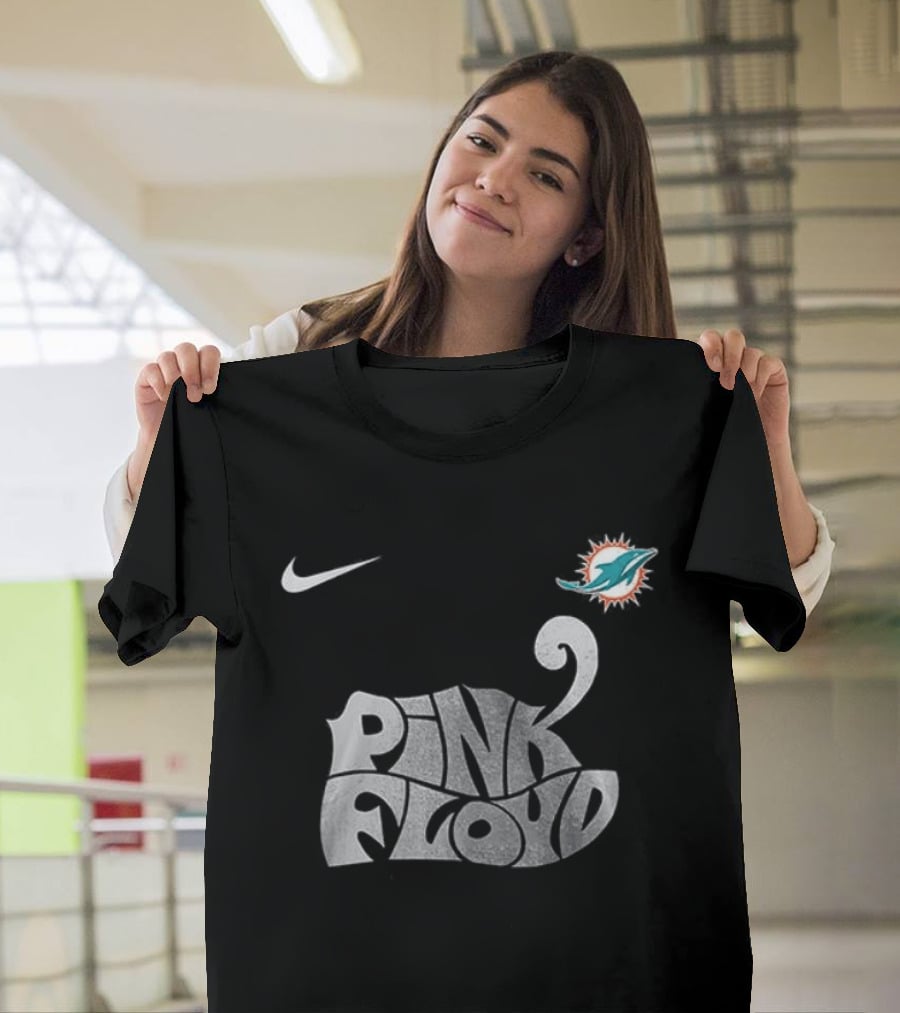 Nike Miami Dolphins Pink Floyd The Dark Side Of The Moon Collaboration T-Shirt