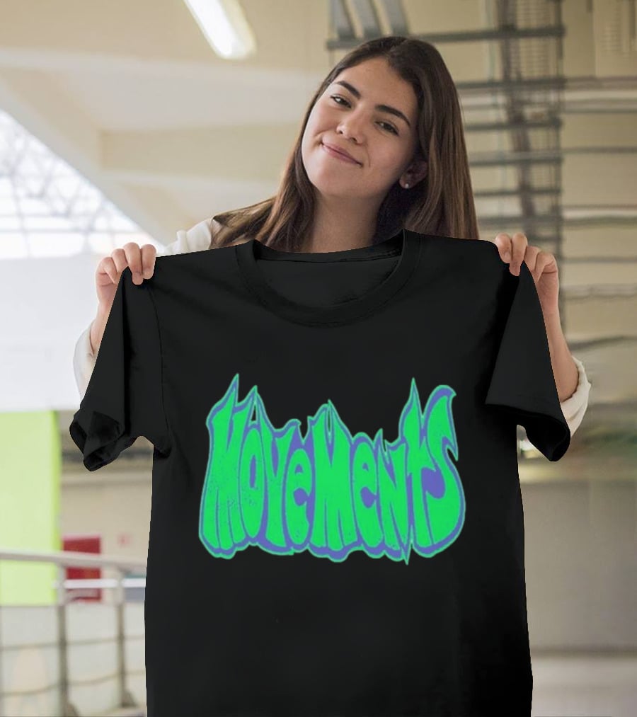 Movements Back In My Ways Neon Vaporwave Style Font T-Shirt