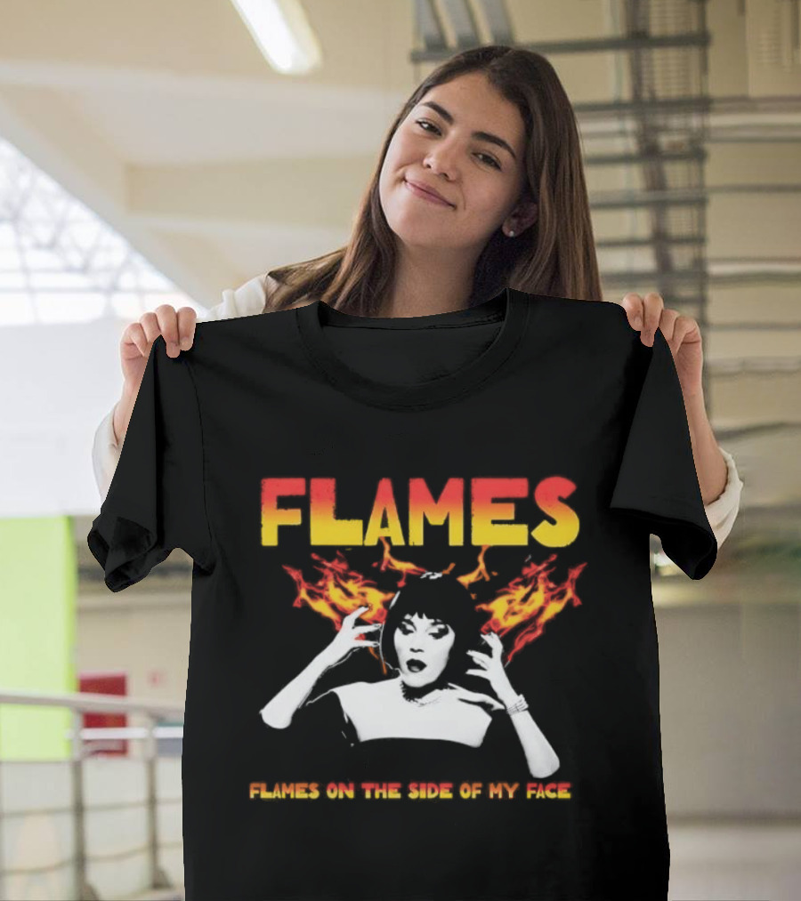 Mrs. White Flames On The Side Of My Face Clue Movie T-Shirt