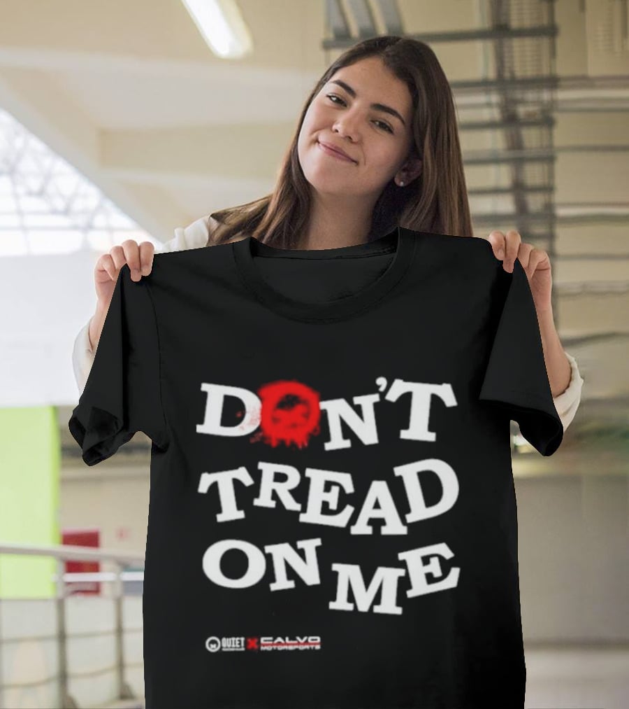 Quiet Racing Club Don't Tread On Me Skull T-Shirt