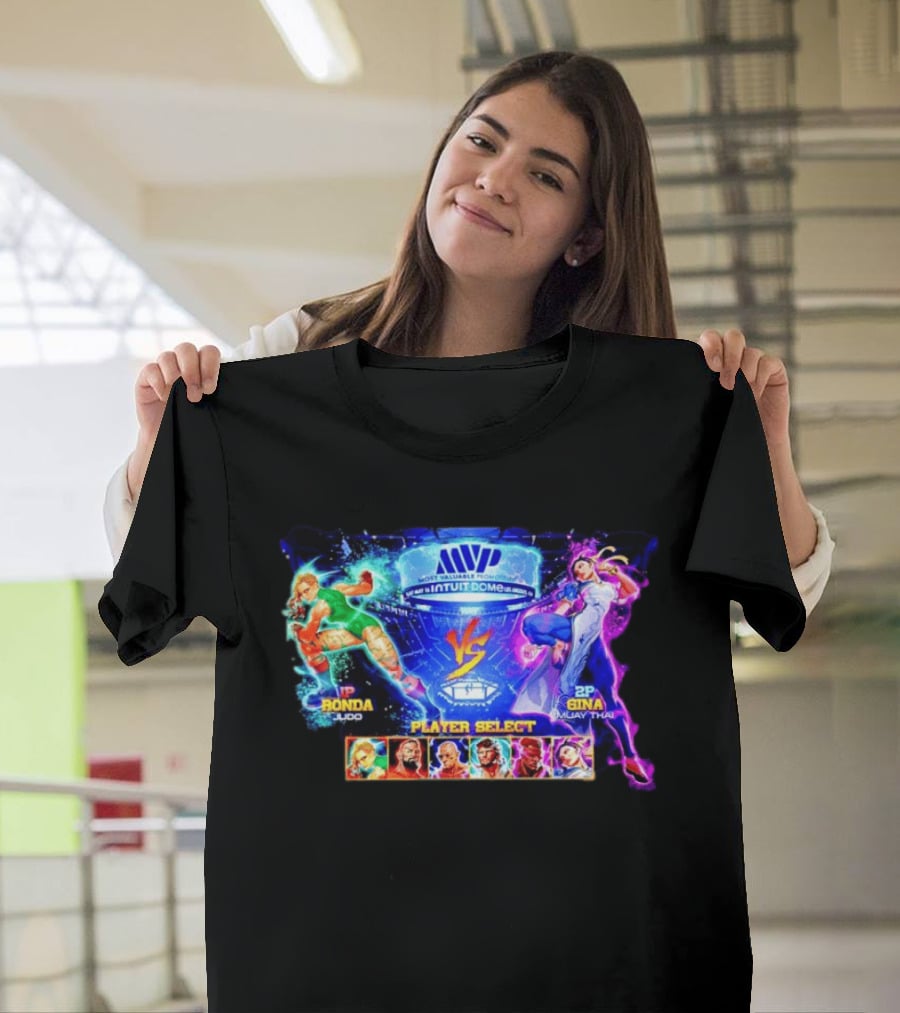 MVP Intuit Dome Ronda Judo Vs Gina Muay Thai Player Select T-Shirt