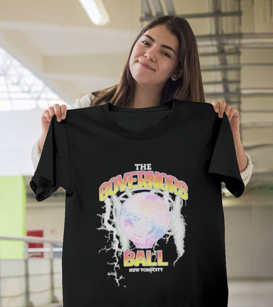 The Governors Ball New York City Lightning Globe Festival T-Shirt