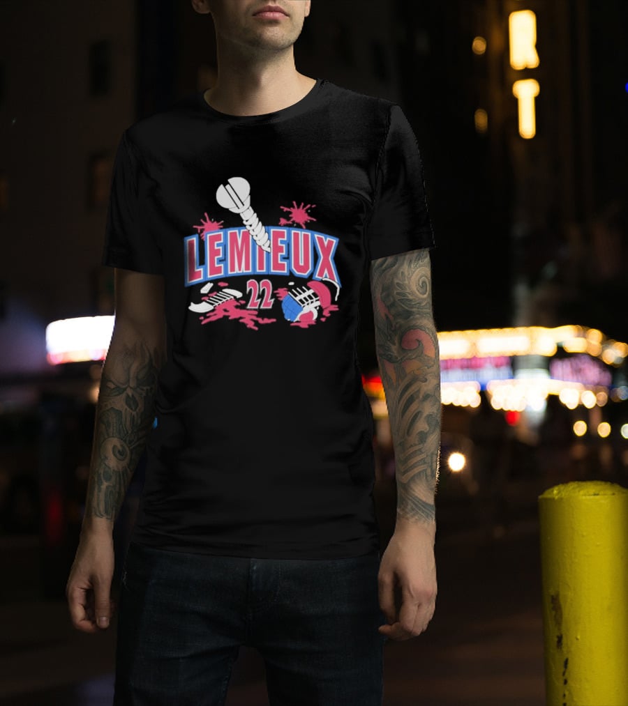 Lemieux 22 Screw Detroit Red Wings Hockey T-Shirt