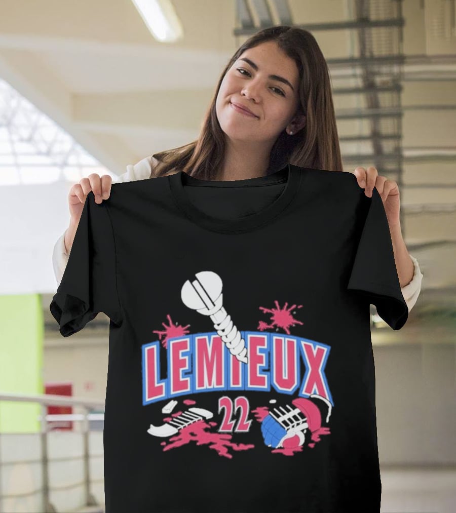 Lemieux 22 Screw Detroit Red Wings Hockey T-Shirt