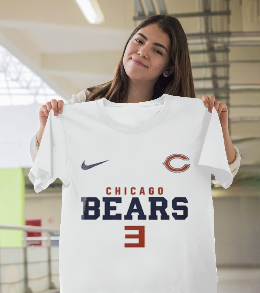 Chicago Bears Nike C Logo E Reflective Sports Collab T-Shirt
