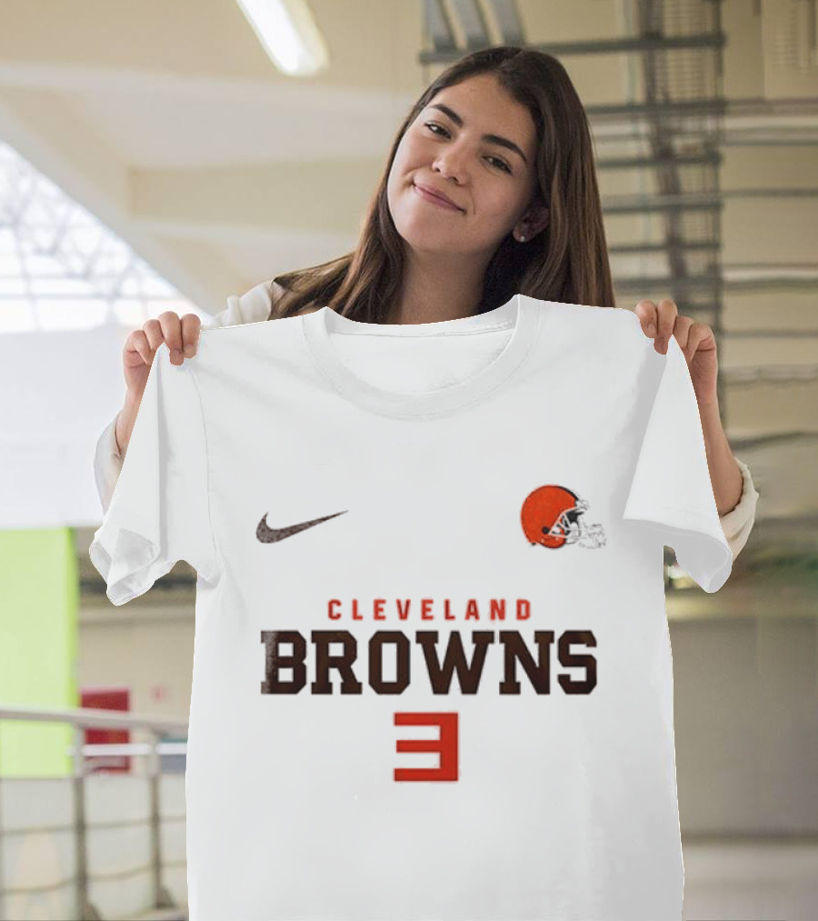 Cleveland Browns Nike Slim Shady Mask Collaboration With Eminem 3 T-Shirt