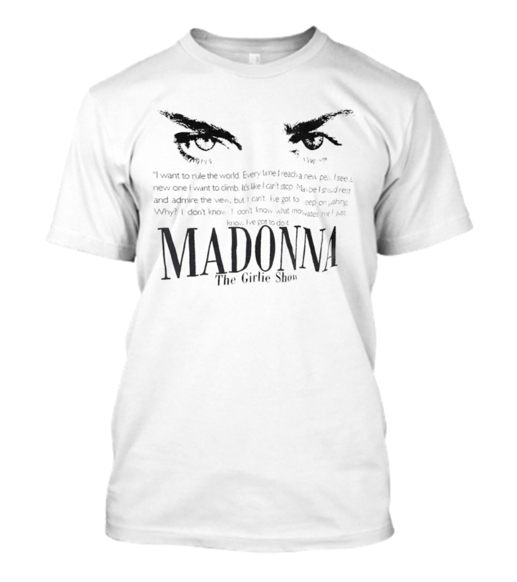 Madonna The Girlie Show Eye T-Shirt