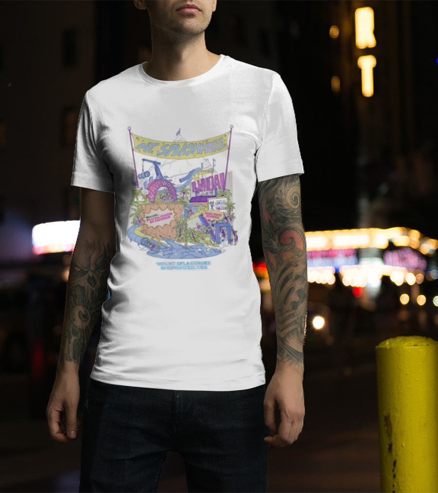 Mt. Splashmore Springfield USA Water Park Adventure T-Shirt
