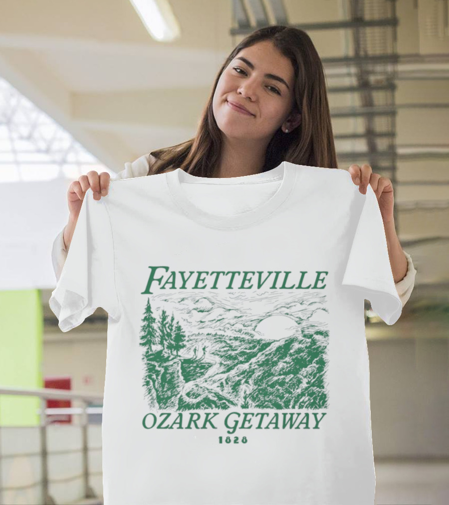 Fayetteville Ozark Getaway Vintage Scenic Landscape T-Shirt