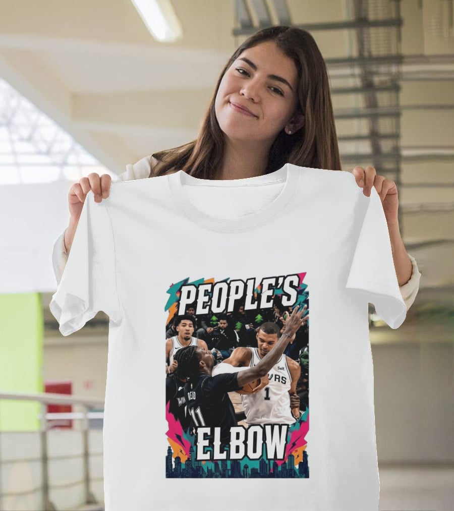 People's Elbow Wemby Spurs Vs Naz Reid Wolves T-Shirt
