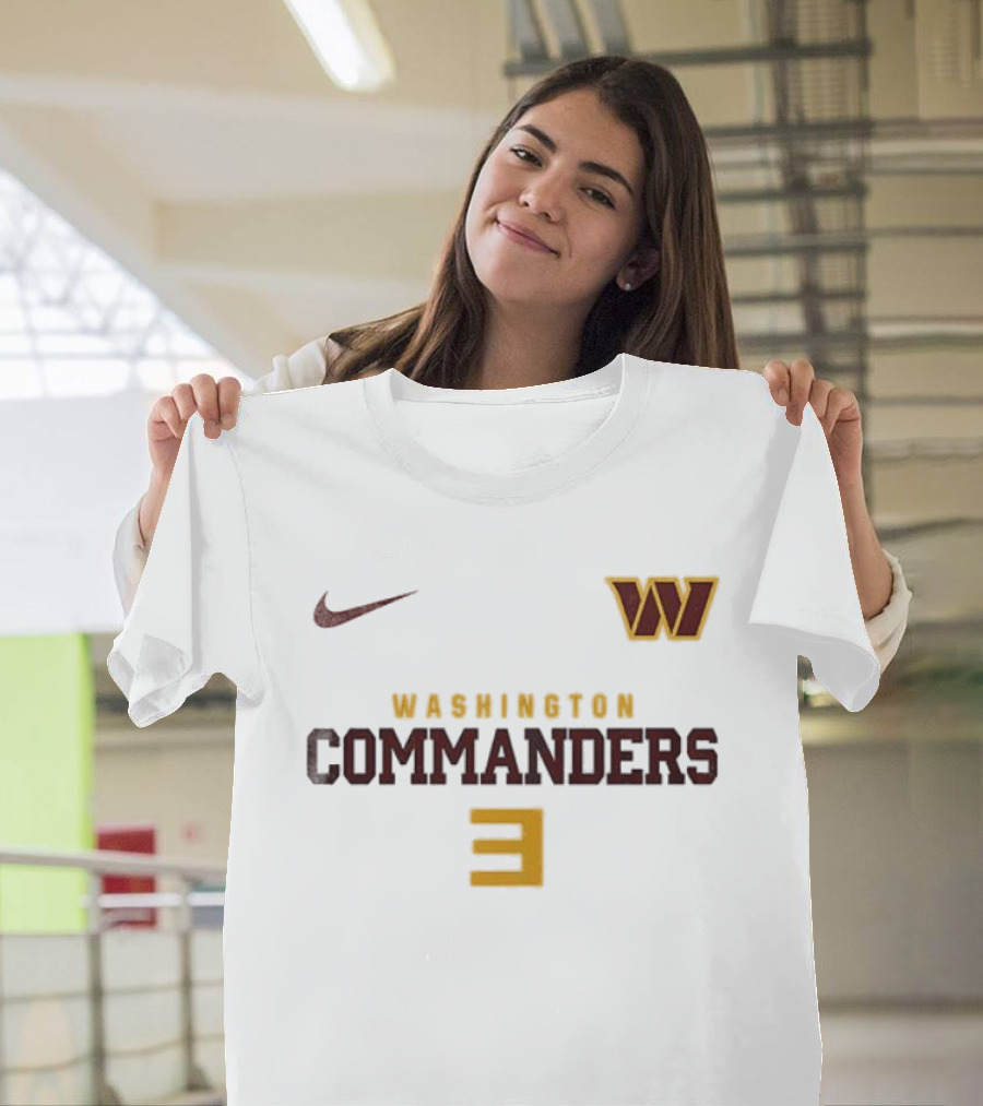 Washington Commanders Nike W Logo Number 3 T-Shirt