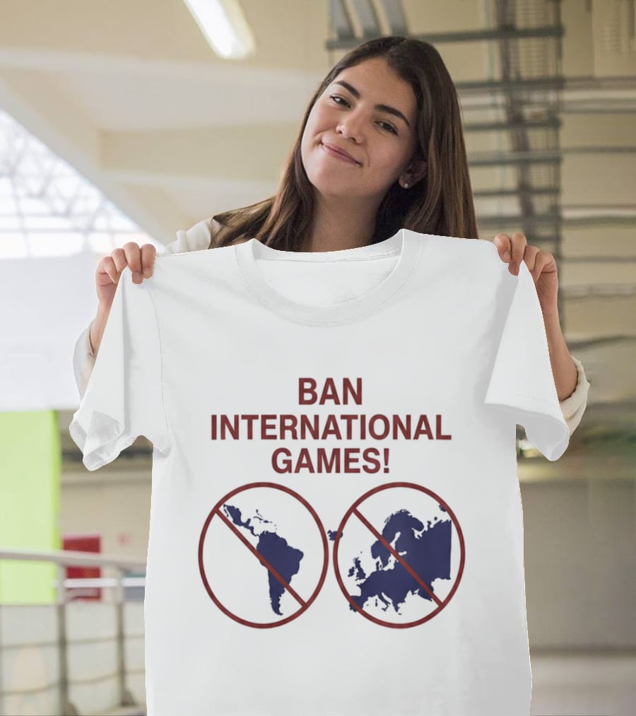 Ban International Games America Europe Map Circles T-Shirt