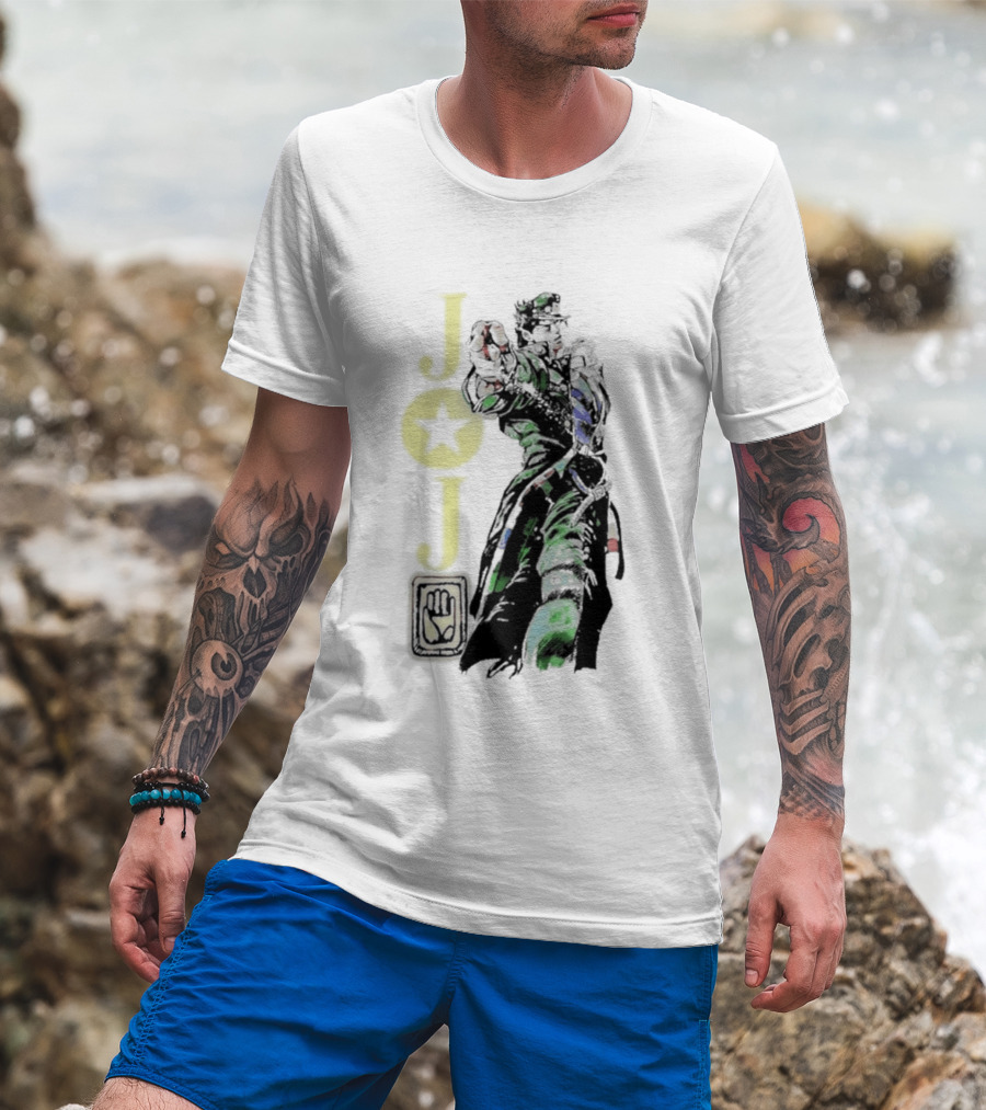 Jojo Jotaro Kujo Star Emblem Anime T-Shirt