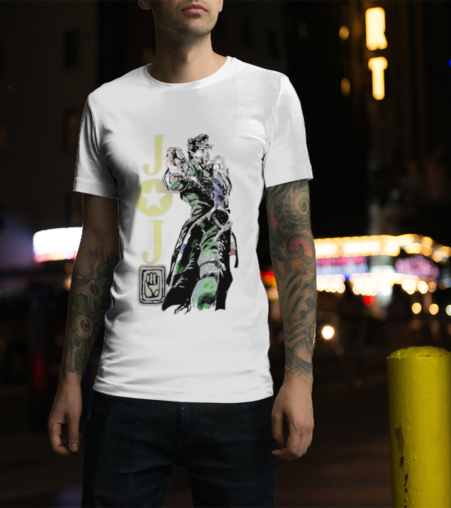 Jojo Jotaro Kujo Star Emblem Anime T-Shirt