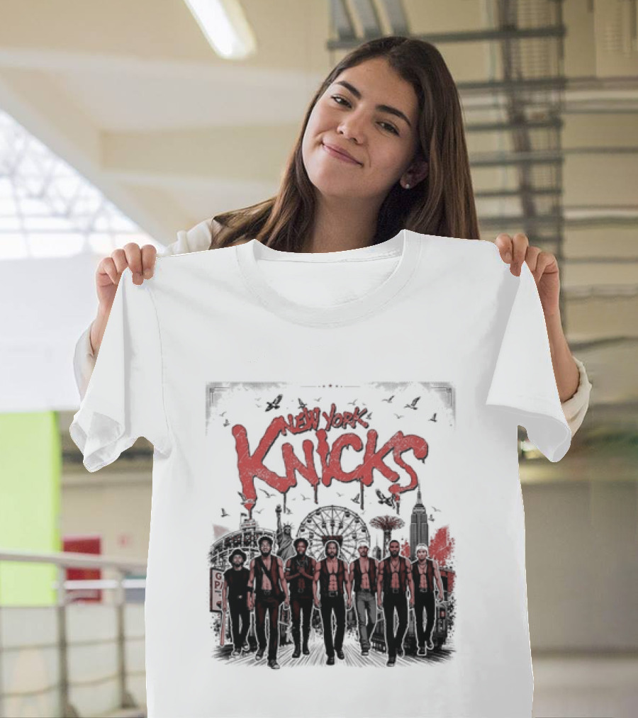 New York Knicks The Warriors Coney Island Ferris Wheel Skyline T-Shirt