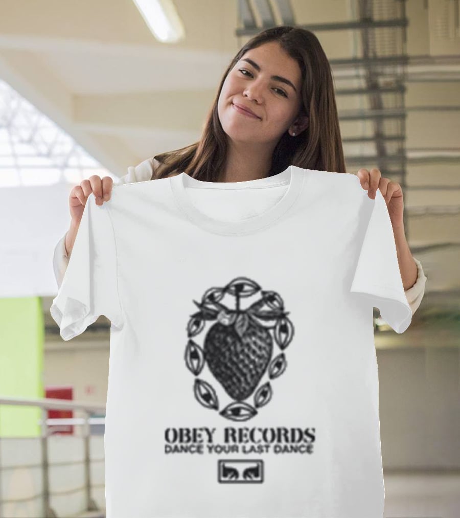Obey Records Garden Heavyweight Music Art Collection T-Shirt
