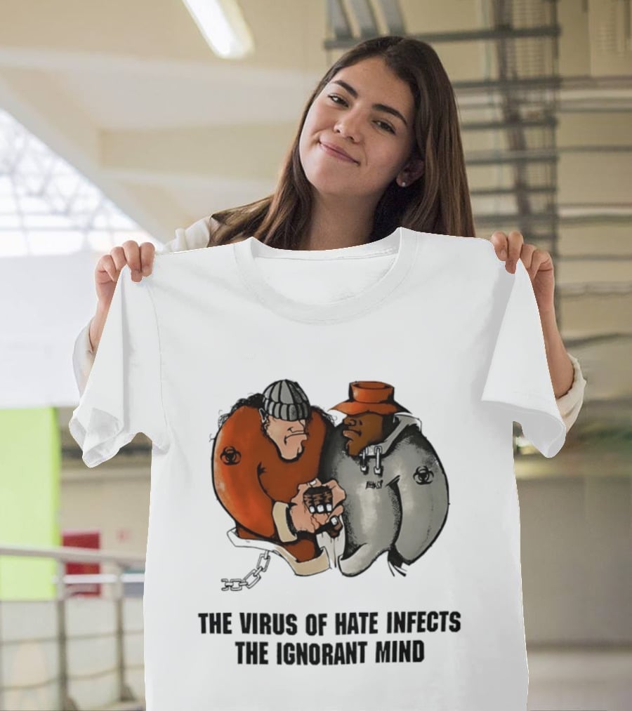 The Virus Of Hate Infects The Ignorant Mind 90s Biohazard T-Shirt